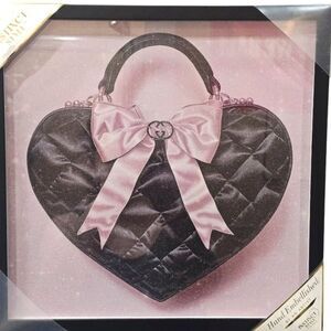 Instinct Style Gucci Heart-Shaped Quilted Handbag Framed Wall Decor